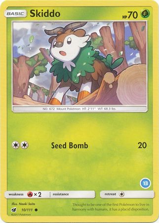 Skiddo (10/111) (Deck Exclusive #13) [Sun & Moon: Trainer Kit - Alolan Ninetales] | L.A. Mood Comics and Games