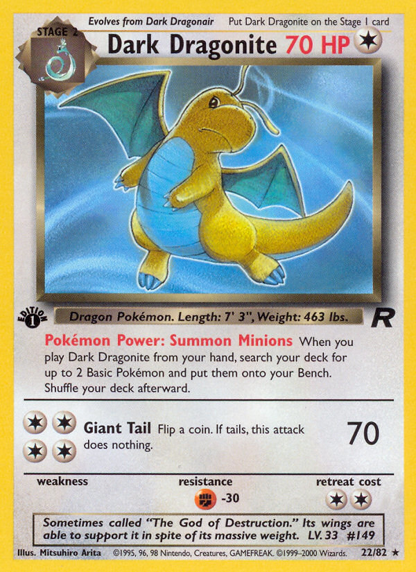 Dark Dragonite (22/82) [Team Rocket 1st Edition] | L.A. Mood Comics and Games