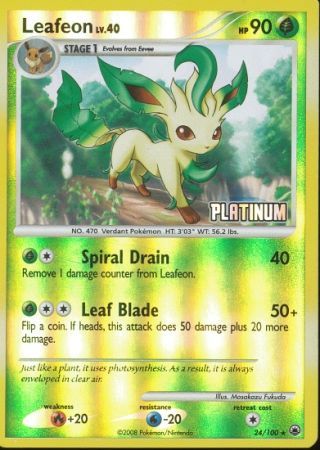 Leafeon (24/100) [Burger King Promos: 2009 Collection] | L.A. Mood Comics and Games