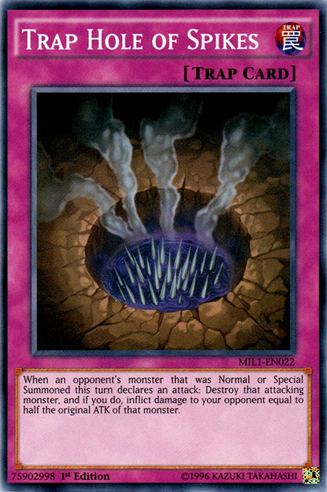 Trap Hole of Spikes [MIL1-EN022] Super Rare | L.A. Mood Comics and Games