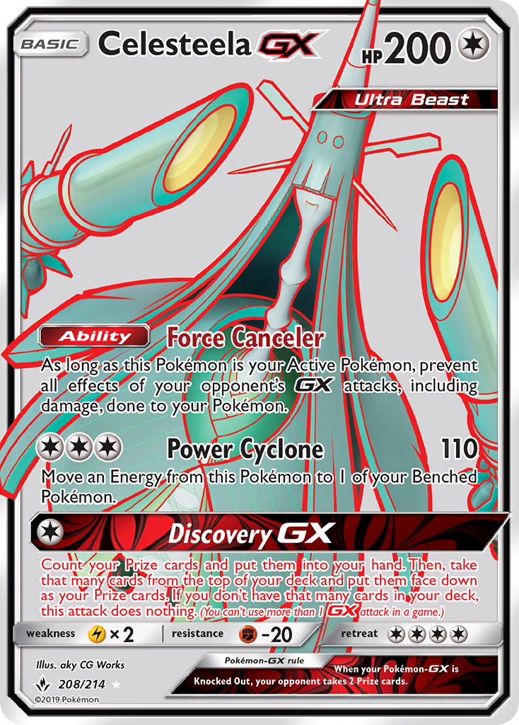 Celesteela GX (208/214) [Sun & Moon: Unbroken Bonds] | L.A. Mood Comics and Games