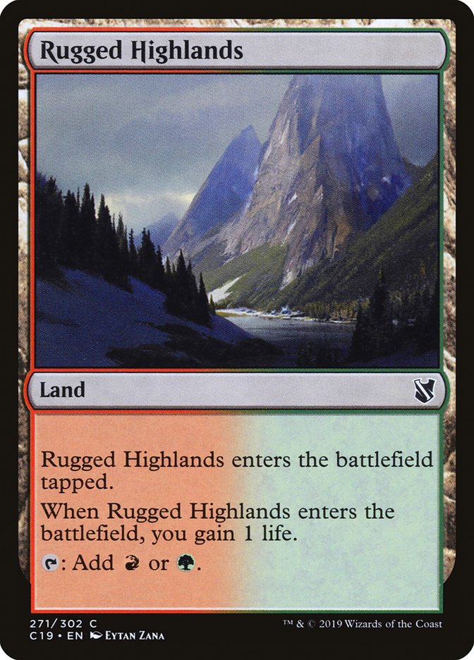 Rugged Highlands [Commander 2019] | L.A. Mood Comics and Games