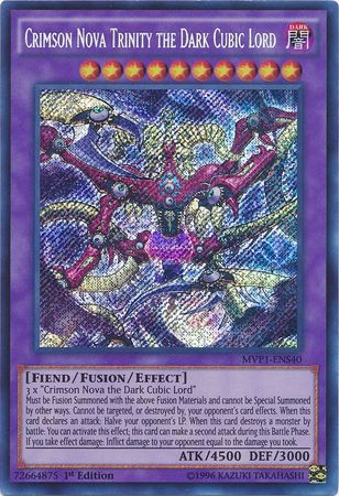 Crimson Nova Trinity the Dark Cubic Lord [MVP1-ENS40] Secret Rare | L.A. Mood Comics and Games