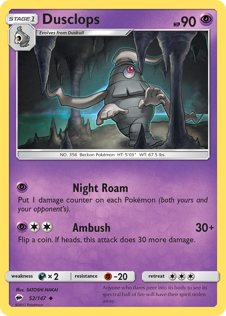 Dusclops (52/147) [Sun & Moon: Burning Shadows] | L.A. Mood Comics and Games