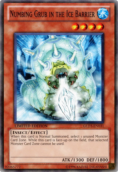 Numbing Grub in the Ice Barrier [GLD3-EN031] Common | L.A. Mood Comics and Games