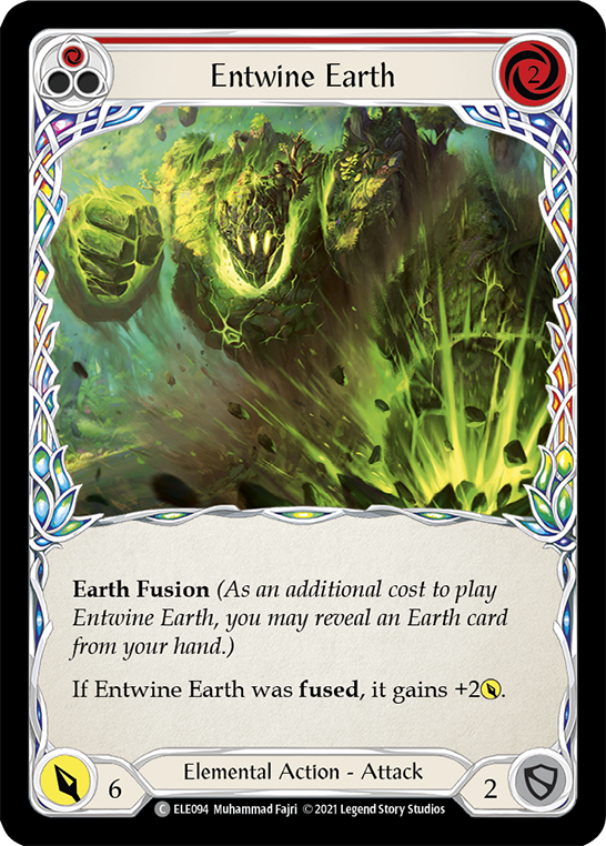 Entwine Earth (Red) [ELE094] (Tales of Aria)  1st Edition Rainbow Foil | L.A. Mood Comics and Games
