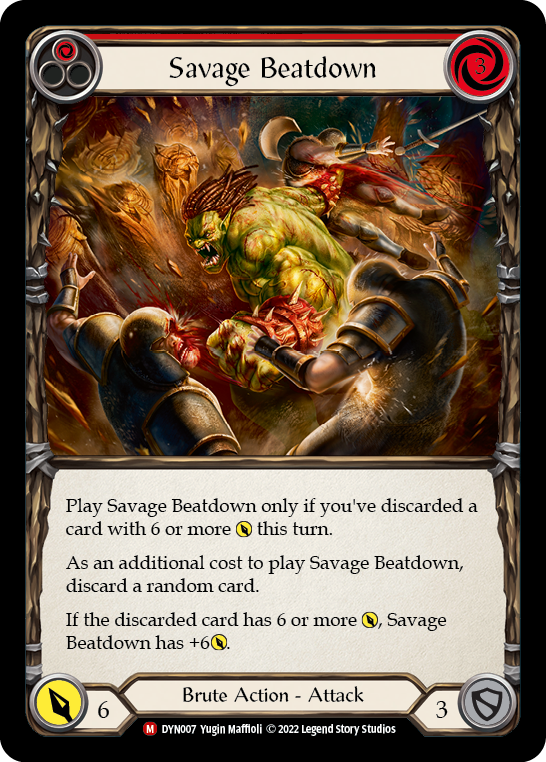 Savage Beatdown [DYN007] (Dynasty)  Rainbow Foil | L.A. Mood Comics and Games
