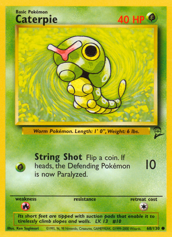 Caterpie (68/130) [Base Set 2] | L.A. Mood Comics and Games