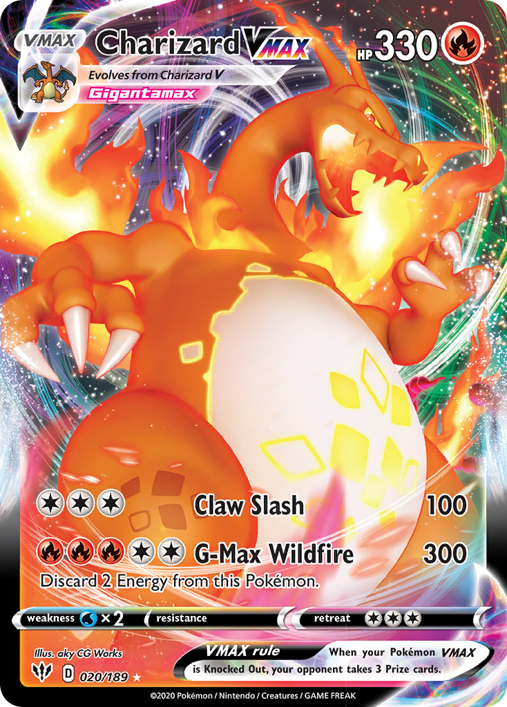 Charizard VMAX (020/189) [Sword & Shield: Darkness Ablaze] | L.A. Mood Comics and Games