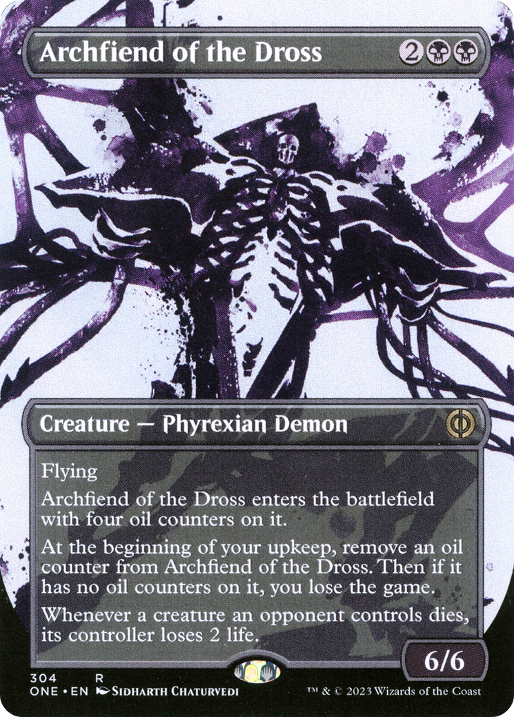 Archfiend of the Dross (Borderless Ichor) [Phyrexia: All Will Be One] | L.A. Mood Comics and Games