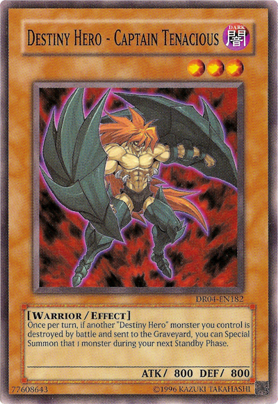 Destiny Hero - Captain Tenacious [DR04-EN182] Common | L.A. Mood Comics and Games
