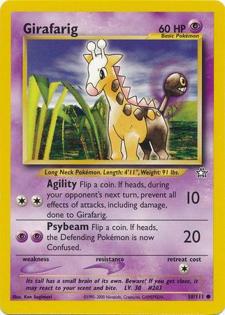 Girafarig (58/111) [Neo Genesis Unlimited] | L.A. Mood Comics and Games