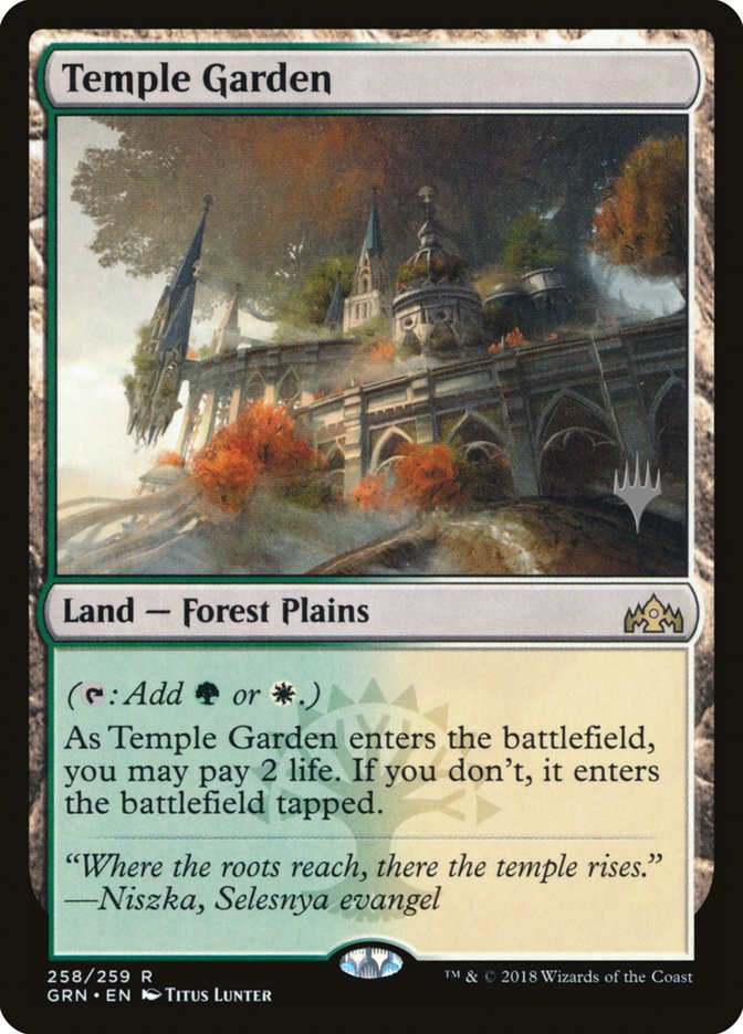 Temple Garden (Promo Pack) [Guilds of Ravnica Promos] | L.A. Mood Comics and Games