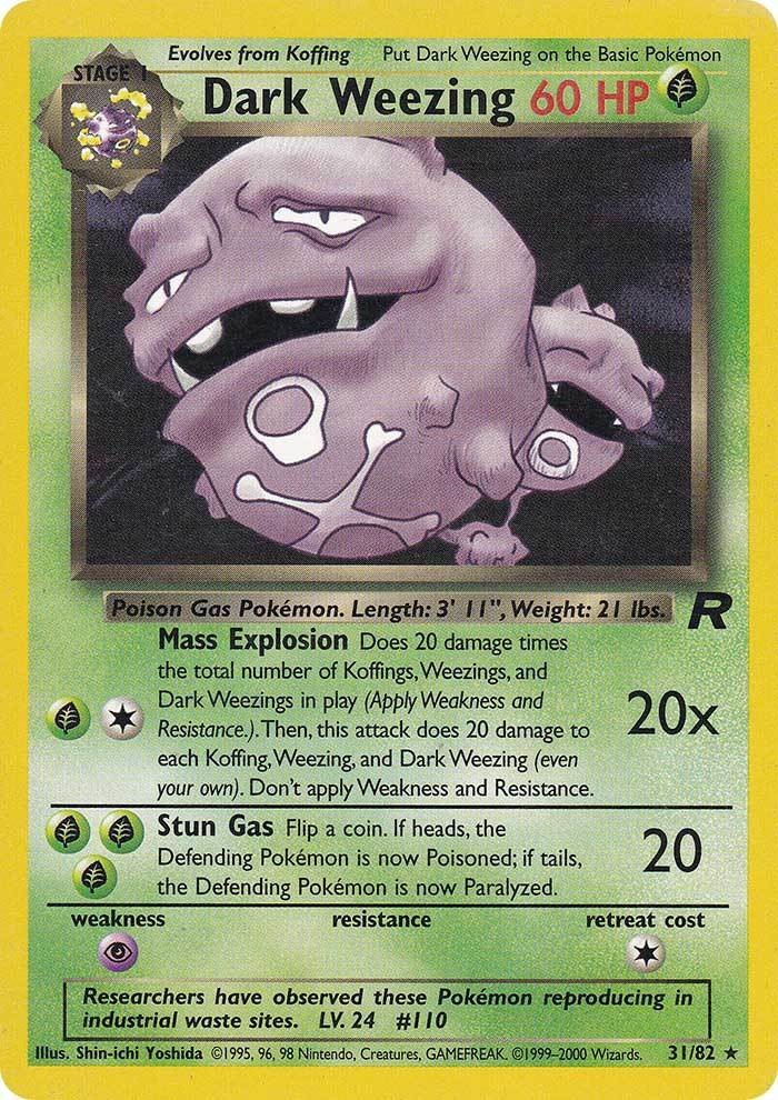 Dark Weezing (31/82) [Team Rocket Unlimited] | L.A. Mood Comics and Games