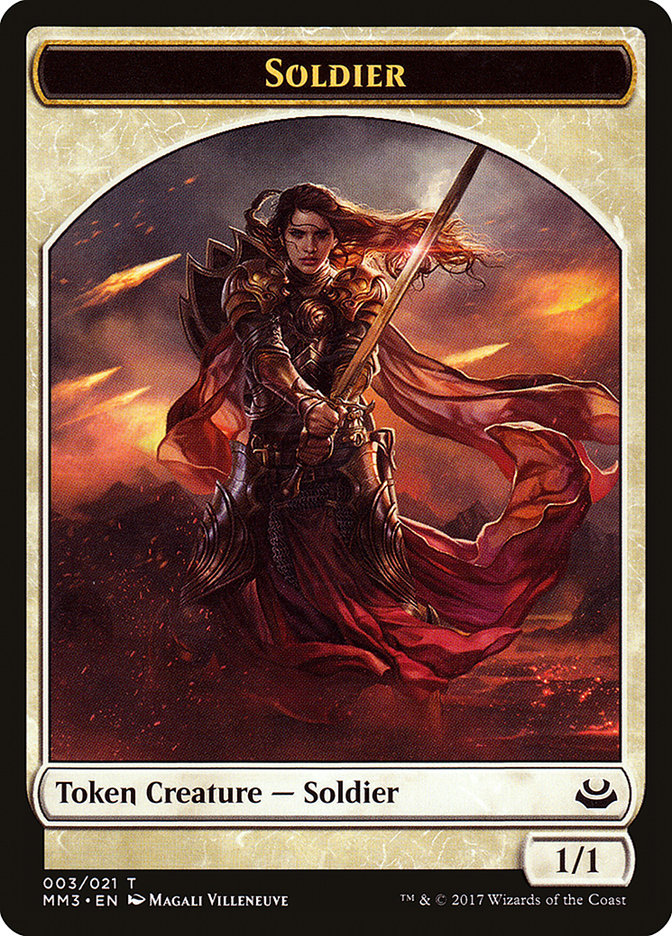 Soldier Token (003/021) [Modern Masters 2017 Tokens] | L.A. Mood Comics and Games