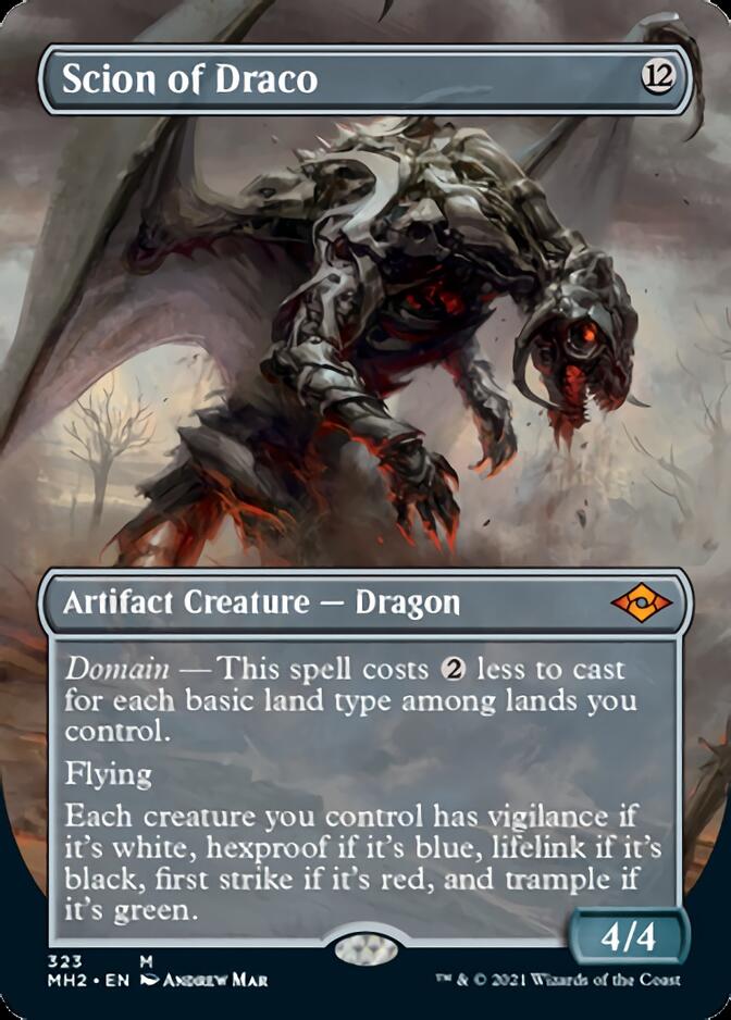 Scion of Draco (Borderless Alternate Art) [Modern Horizons 2] | L.A. Mood Comics and Games