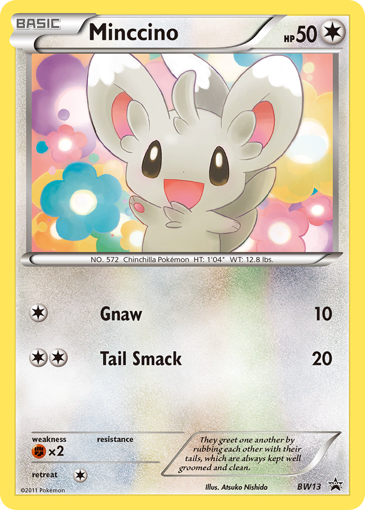 Minccino (BW13) (Cracked Ice Holo) [Black & White: Black Star Promos] | L.A. Mood Comics and Games