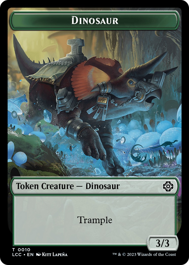 Copy // Dinosaur Double-Sided Token [The Lost Caverns of Ixalan Commander Tokens] | L.A. Mood Comics and Games