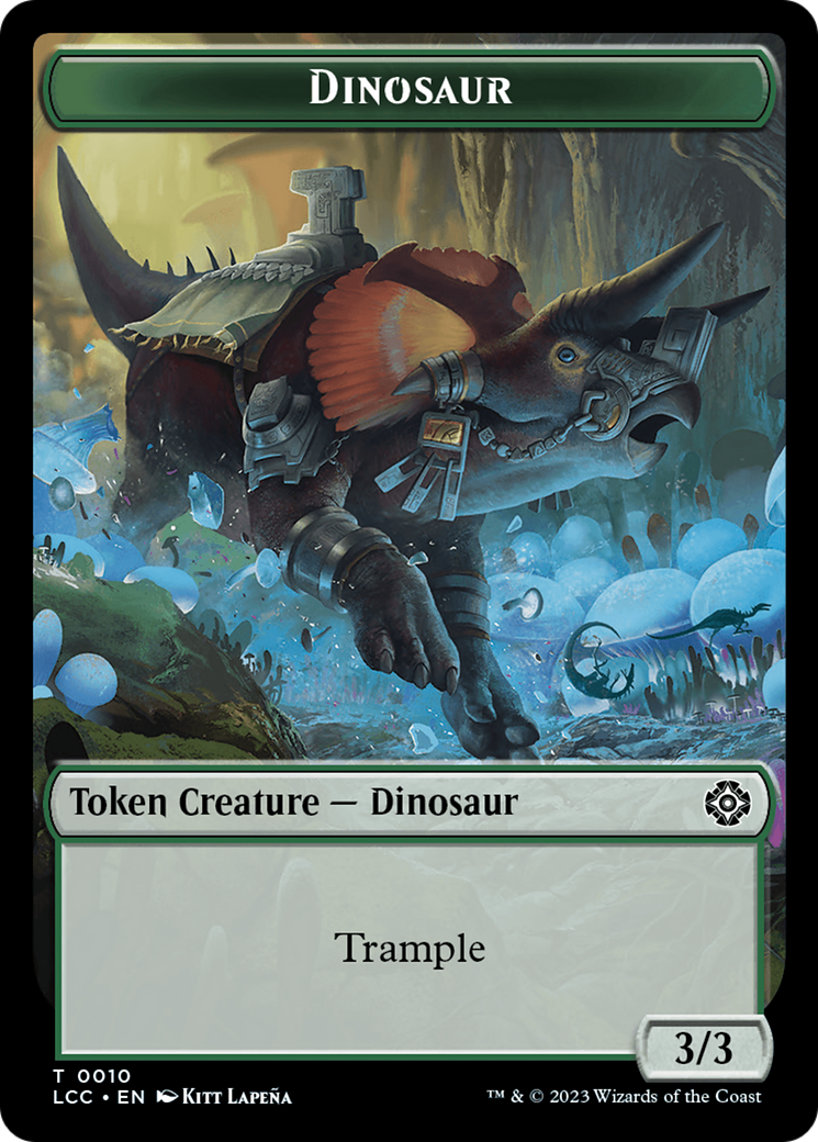 Elephant // Dinosaur (0010) Double-Sided Token [The Lost Caverns of Ixalan Commander Tokens] | L.A. Mood Comics and Games