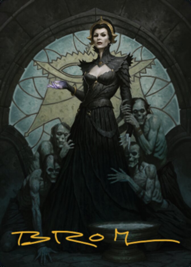 Liliana of the Veil Art Card (Gold-Stamped Signature) [Dominaria United Art Series] | L.A. Mood Comics and Games