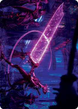 Enormous Energy Blade Art Card [Kamigawa: Neon Dynasty Art Series] | L.A. Mood Comics and Games