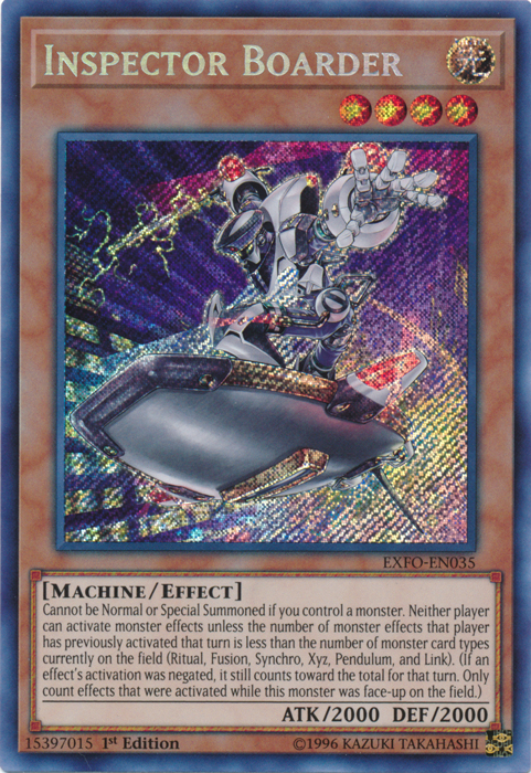 Inspector Boarder [EXFO-EN035] Secret Rare | L.A. Mood Comics and Games
