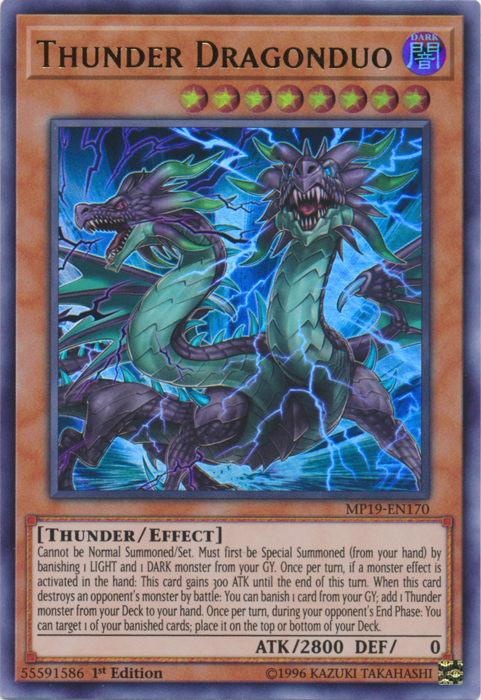 Thunder Dragonduo [MP19-EN170] Ultra Rare | L.A. Mood Comics and Games