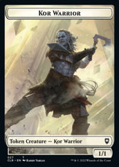 Kor Warrior // Treasure Double-Sided Token [Commander Legends: Battle for Baldur's Gate Tokens] | L.A. Mood Comics and Games