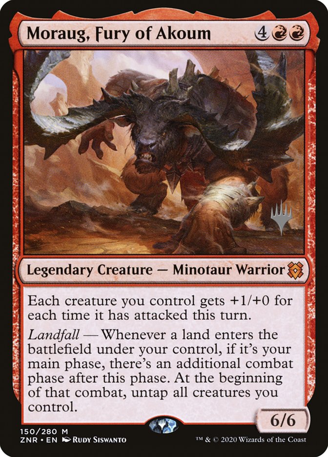 Moraug, Fury of Akoum (Promo Pack) [Zendikar Rising Promos] | L.A. Mood Comics and Games