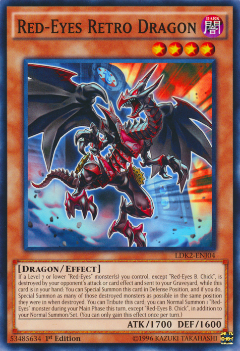Red-Eyes Retro Dragon [LDK2-ENJ04] Common | L.A. Mood Comics and Games