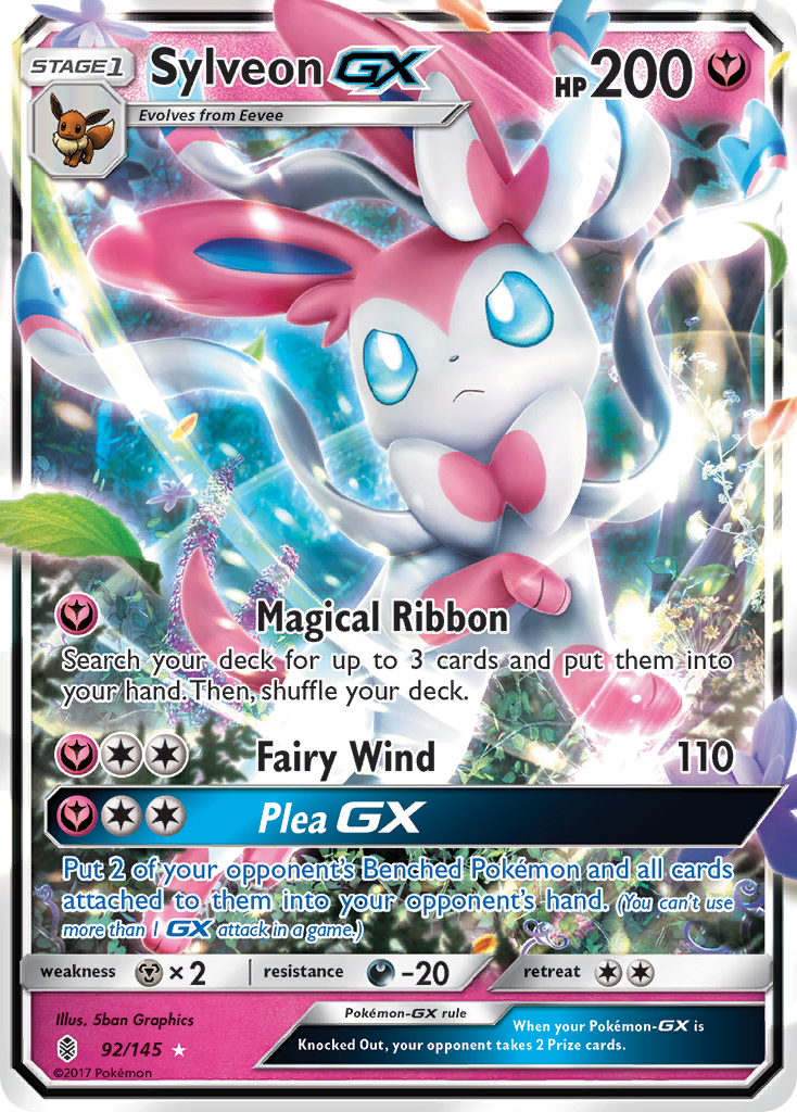 Sylveon GX (92/145) [Sun & Moon: Guardians Rising] | L.A. Mood Comics and Games