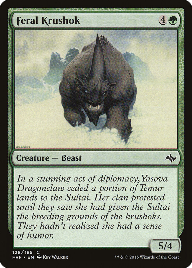 Feral Krushok [Fate Reforged] | L.A. Mood Comics and Games