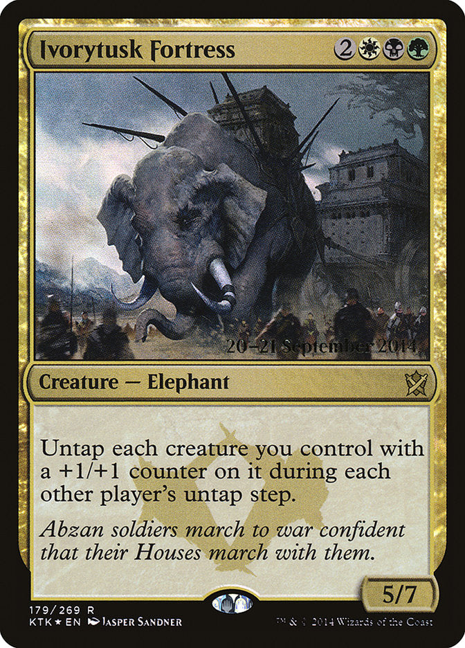 Ivorytusk Fortress [Khans of Tarkir Prerelease Promos] | L.A. Mood Comics and Games