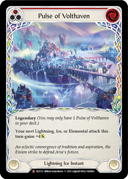 Pulse of Volthaven [U-ELE112] (Tales of Aria Unlimited)  Unlimited Rainbow Foil | L.A. Mood Comics and Games