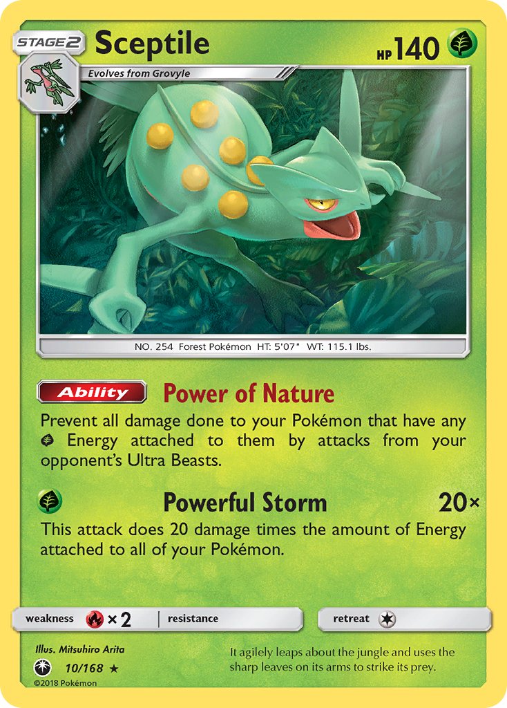 Sceptile (10/168) (Theme Deck Exclusive) [Sun & Moon: Celestial Storm] | L.A. Mood Comics and Games