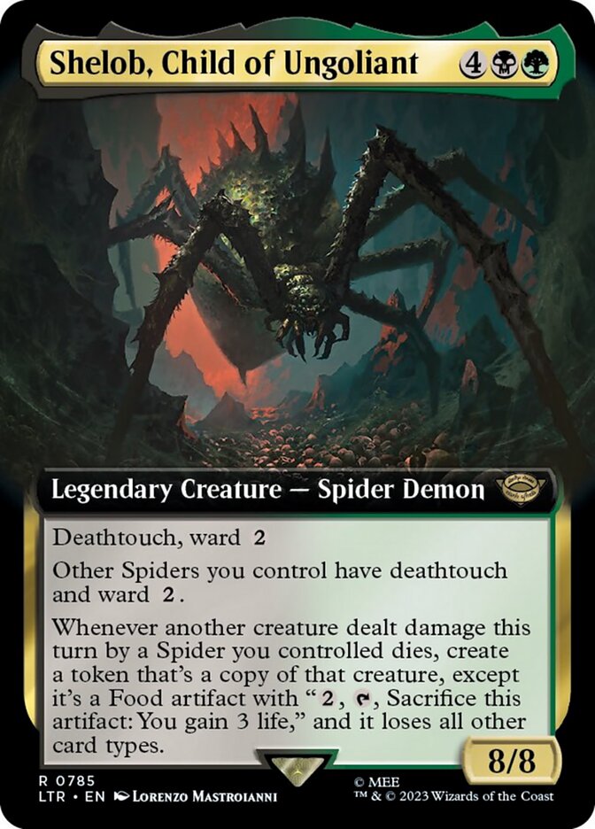 Shelob, Child of Ungoliant (Extended Art) (Surge Foil) [The Lord of the Rings: Tales of Middle-Earth] | L.A. Mood Comics and Games