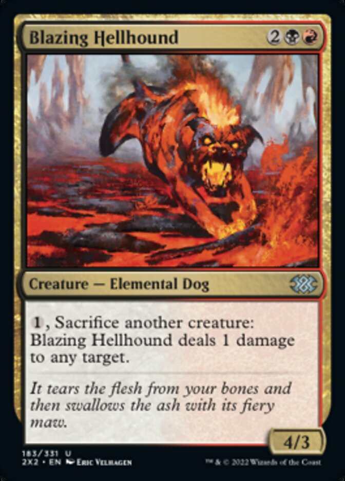 Blazing Hellhound [Double Masters 2022] | L.A. Mood Comics and Games