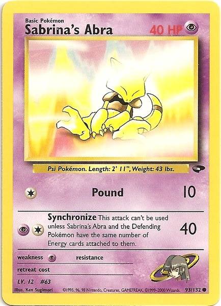 Sabrina's Abra (93/132) [Gym Challenge Unlimited] | L.A. Mood Comics and Games
