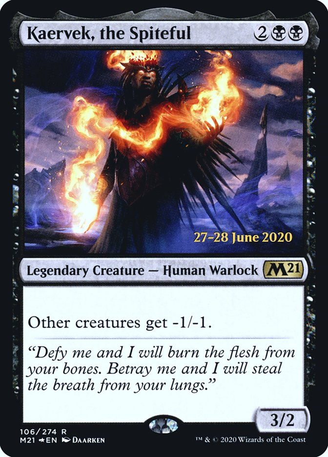 Kaervek, the Spiteful [Core Set 2021 Prerelease Promos] | L.A. Mood Comics and Games