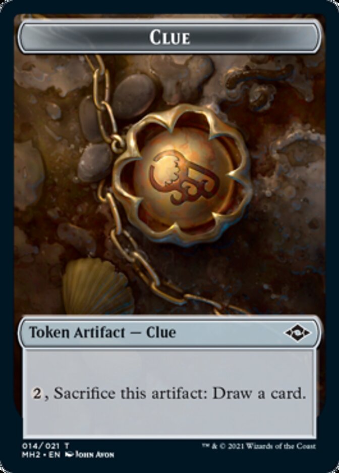 Clue Token (14) [Modern Horizons 2 Tokens] | L.A. Mood Comics and Games