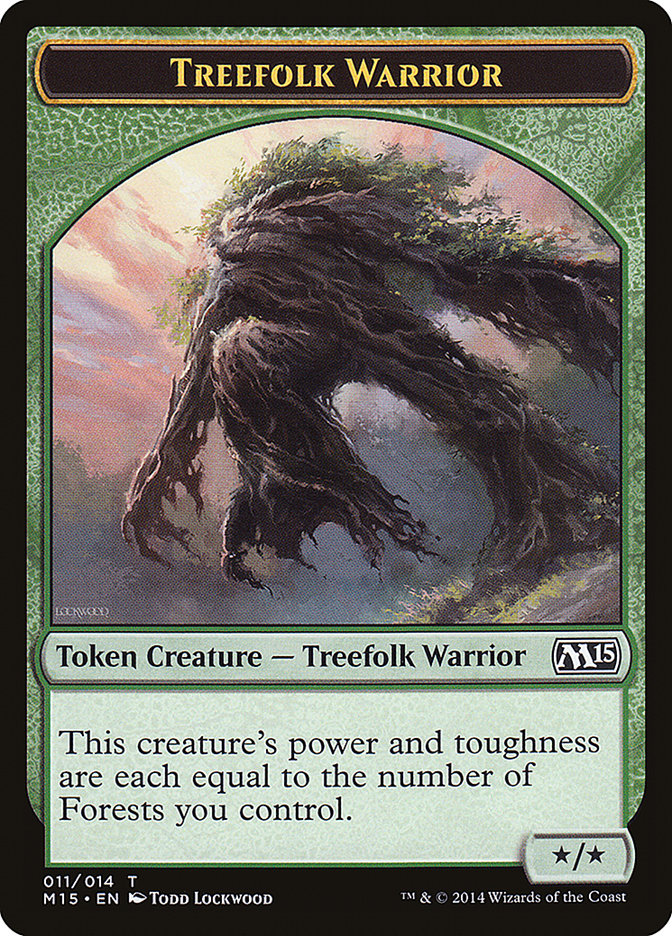 Treefolk Warrior Token [Magic 2015 Tokens] | L.A. Mood Comics and Games