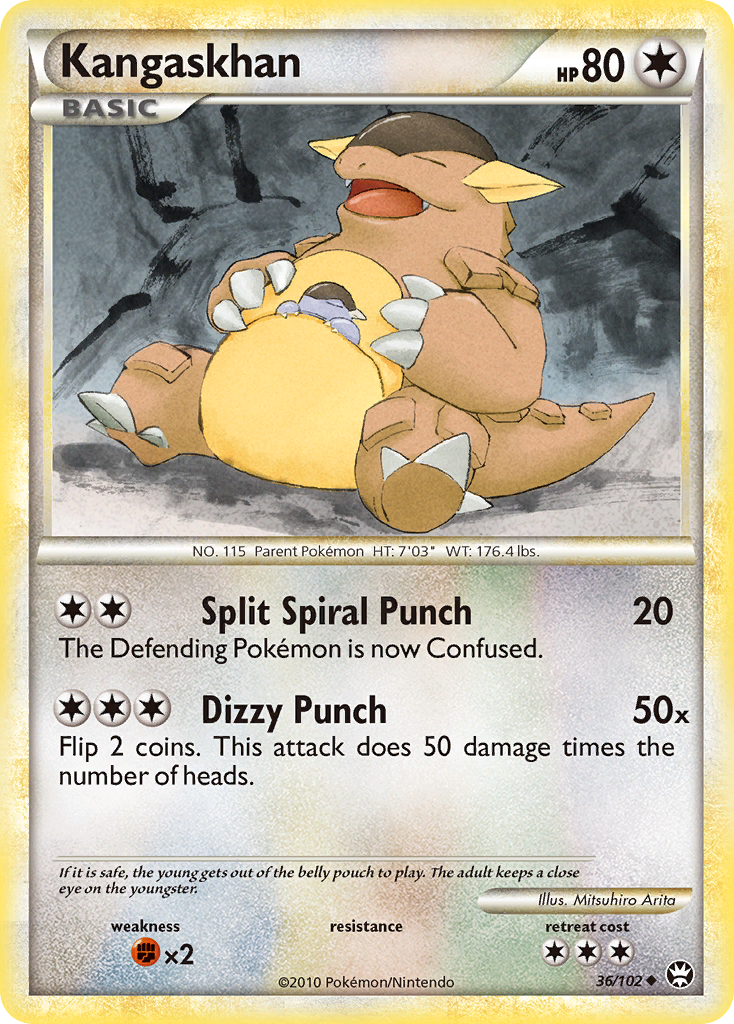 Kangaskhan (36/102) [HeartGold & SoulSilver: Triumphant] | L.A. Mood Comics and Games