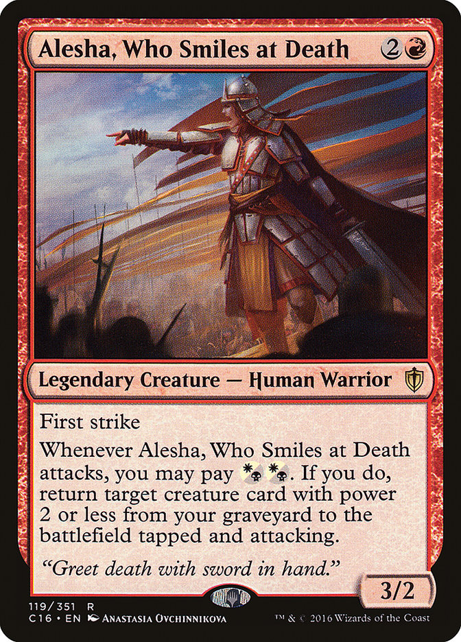 Alesha, Who Smiles at Death [Commander 2016] | L.A. Mood Comics and Games