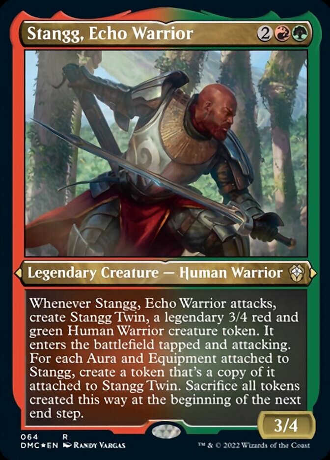 Stangg, Echo Warrior (Foil Etched) [Dominaria United Commander] | L.A. Mood Comics and Games