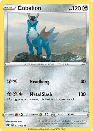 Cobalion (114/198) (Theme Deck Exclusive) [Sword & Shield: Chilling Reign] | L.A. Mood Comics and Games