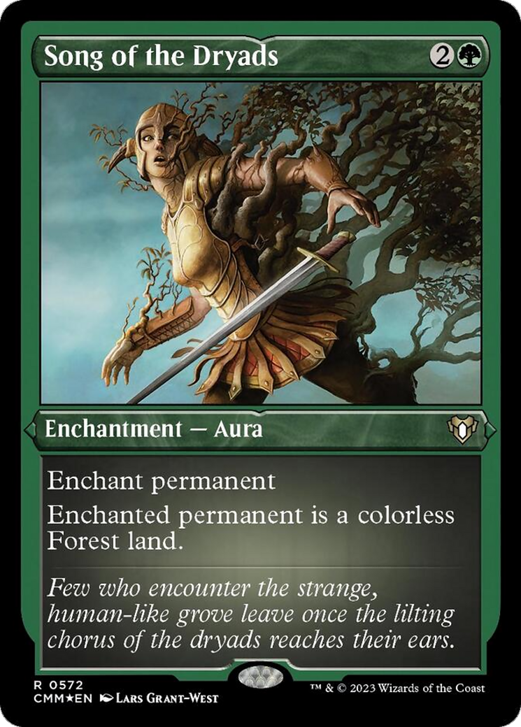 Song of the Dryads (Foil Etched) [Commander Masters] | L.A. Mood Comics and Games
