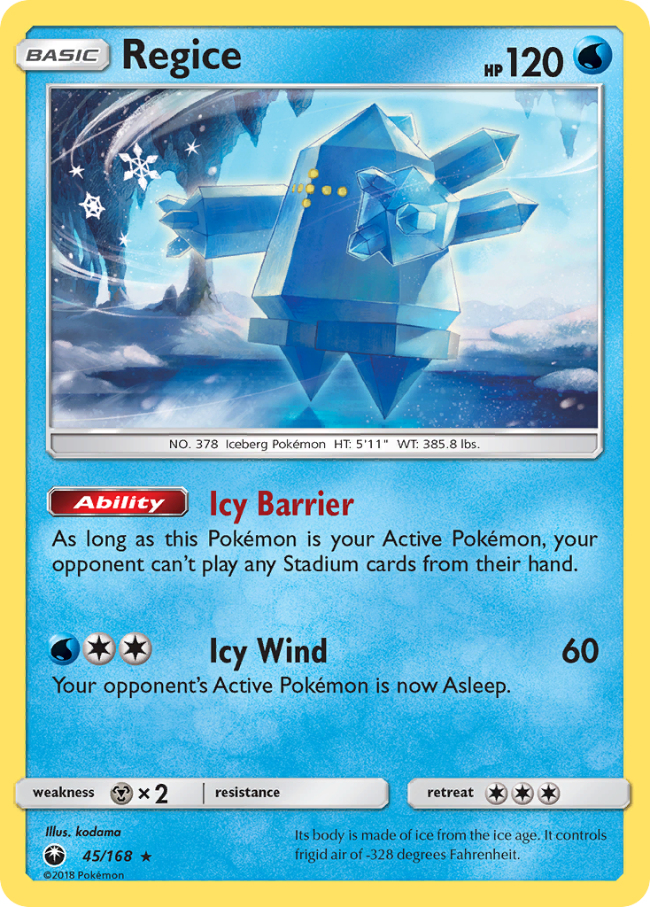 Regice (45/168) [Sun & Moon: Celestial Storm] | L.A. Mood Comics and Games