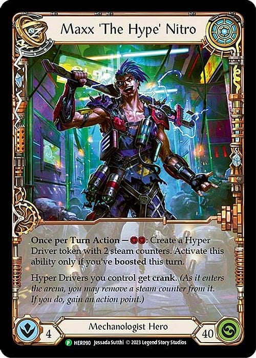 Maxx 'The Hype' Nitro [HER090] (Promo)  Cold Foil | L.A. Mood Comics and Games