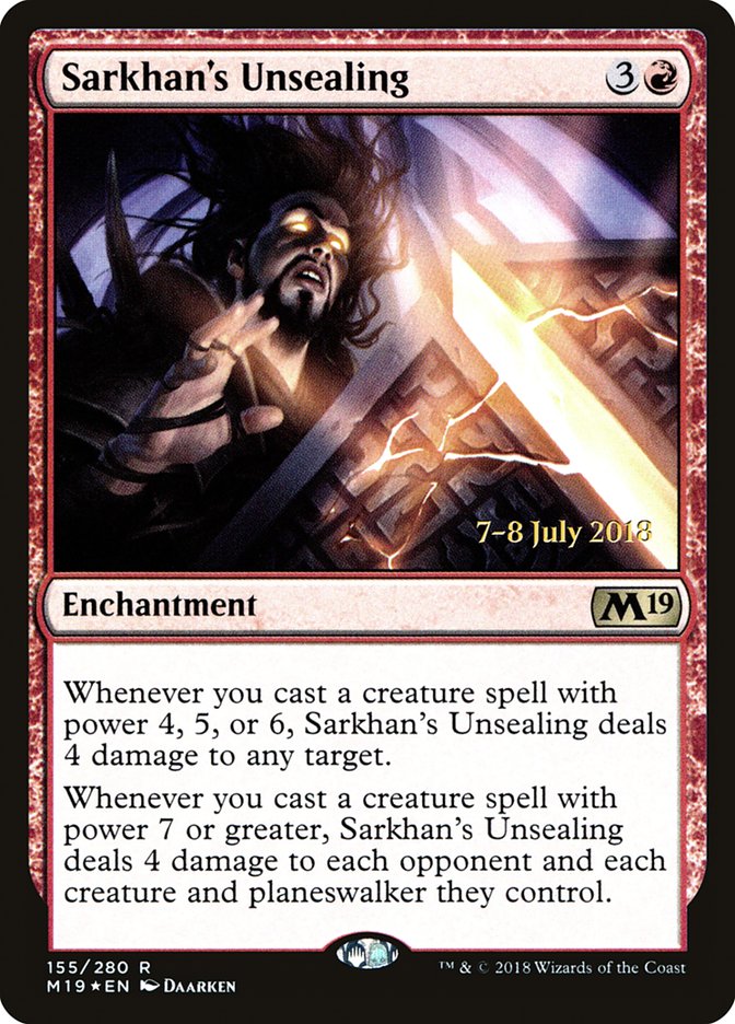 Sarkhan's Unsealing [Core Set 2019 Prerelease Promos] | L.A. Mood Comics and Games