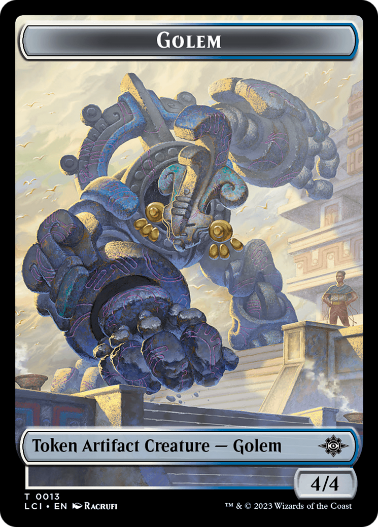 Golem Token [The Lost Caverns of Ixalan Tokens] | L.A. Mood Comics and Games